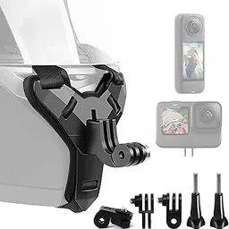 Bestoct Motorcycle Helmet Chin Strap Mount for GoPro Hero 13/12/11/10/9/8/7/6/5 Black,DJI Osmo Action 5pro/4/3,Dirt Bike Holder Accessories Compatible with Insta360 X5/X4/X3/Acepro/Acepro2,AKASO,SJCAM-image-45