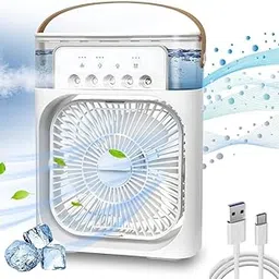 METKOOL Mini Air Cooler with Water Tank and USB Power | Personal Table Fan with Cooling and Humidifier Features-picture-31