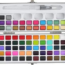 Levin Professionals Solid Watercolor Paint Set Travel for Students Adults Kids 72 Colors-picture-12