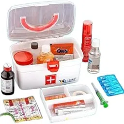 Medicine Box, Medical Box, First aid Box, Multi-Purpose Box, Multi Utility Storage with Handle Containers Medicine Box nizer Home Emergencies Pill Case with Compartments and Handle M (17 -P2168)-picture-14