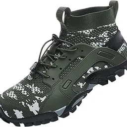 Water Shoes Sneakers Lightweight Hiking Shoes for Outdoor Trekking Casual 40Yard White Green-image-83