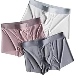 Men’s Ultra-Soft Lycra Material | Ice-Silk Men's Short | Underwear | Mens Stretch Solid Briefs Multi-Colored-image-8