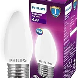 Philips 4-Watt 400-lumen Clear Candle E27 Base (Cool White) - Decorative, Ambience for Chandeliers, Wall lights, Desk lamps, Floor lamps-picture-31
