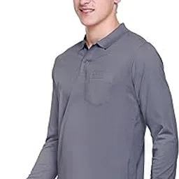 godfrey Polo Full Sleeve t Shirt for Men Cotton with Pocket and Collar - Regular Fit Tshirt-picture-41