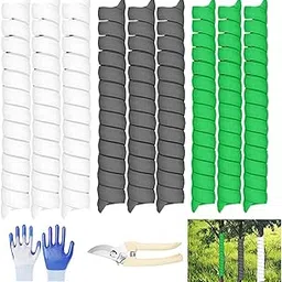 SNAIL GARDEN 3 Sizes Tree Trunk Protector with Garden Scissors & Gloves,9Pcs Tree Wrap in 3 Colors,Tree Protectors to Protect Saplings Plants from Deer Rabbit Cats Rodents Mowers-image-23