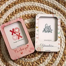 QuirkyFY XOXO Theme Photo Frame Fridge Magnets | Picture Frame | Magnets (4x3 inches)-picture-31