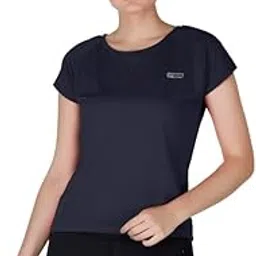 Womens Solid Polyester Spandex T-Shirt - AY01-image-30
