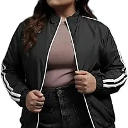 Black Bomber jacket|Women Jacket| Jacket For Women.55-image-6