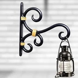 GHAR DWAR Metal Wall Hook (Pack of 1) Hanging Plant Bracket Decorative Straight Plant Hanger for Pots, Bird Feeders, Planters, Lanterns, Macrame, Wind Chimes Indoor Outdoor, image 1