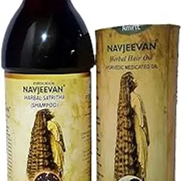 Amrit Navjeevan Hair Oil and Shampoo - Nourishing Formula with Natural Ingredients for Strong,Healthy Hair Growth and Scalp Care (400ML)-picture-59