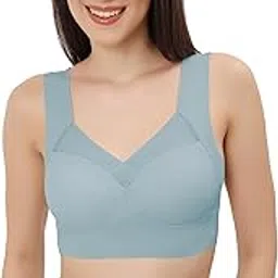 fabluk ICY Silk Seamless Pushup Sporta Bra, Padded, Full Coverage, Yoga Bralette Tank Top for Workout & Gym-picture-28