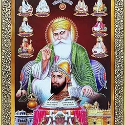 Koshtak Ten Sikh Guru With Guru Nanak Govind & All 10 Sikh Guru Photo Frame With Glitter poster & Acrylic Glass For Wall Hanging/Gift/Temple/Puja Room/Home Decor & Worship Size 32cm x 27cm With Frame…-picture-66