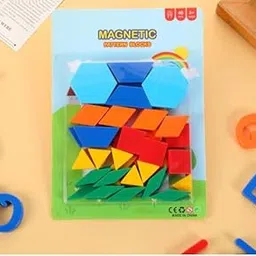 KRYTONE�Magenti Pattern Blocks 48Pcs,Colorful Geometric Shapes for Learning & Creativity, & Art Activities for Children-picture-60