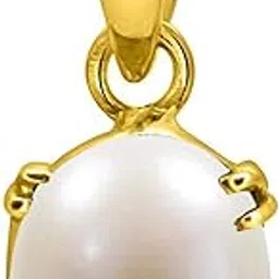 South Sea Pearl 14.00 Ratti 13.50 Carat Natural Pearl Gemstone Original Certified Moti Astrological panchhdhaatu/Ashtadhatu Gold Pendant for Men and Women-image-40