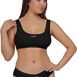 ellevora ZestFit AirBra & Panty Set for Women | Lycra Cotton Sports Bra & Panty Combo | Workout, Yoga & Gym Wear-picture-40