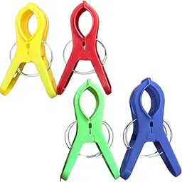 Saree Pre-Pleating Big Clips - Multi-Color Pack of 4 | Easy Pleat Maker for Perfect Saree Draping-picture-30