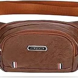 kraptick PU Leather Waist Bag | Fanny Pack & Crossbody Bag for Travel, Running, Hiking & Gym | Waterproof & Lightweight Belt Bag | Adjustable Money Belt & Waist Pouch for Men & Women | (MFP1471)-picture-20