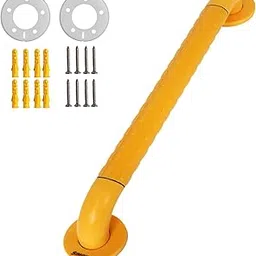 Simon's Grippy Heavy-Duty Nylon and SS304 Inside Bathroom and Toilet Anti Slip Grab bar with for Elderly Hand Railing and Safety Handle| Orange | 3.5 cm Broad, 60cm Length - Pack of 1-picture-26