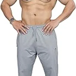 FUAARK Men's Smart Polycotton Relaxed Loose Fit Sports Gym Stylish Casual Track Pant Trouser for Men-picture-41