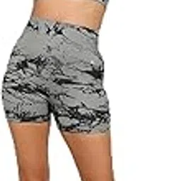 kobo Women Seamless Solid Tight Fit Gym Shorts (Imported)-picture-11