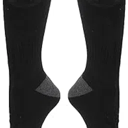 EXCLUZO Electric Heated Socks, Thicken Soft Heated Socks Fast Heating Cotton Heating Stockings Washable Warm for Winter Outdoor Sports for Hiking Hunting, Ice Fishing-picture-32