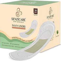 Senzicare Herbal Panty Liner | Protects against Spotting & Light Discharge or light menstrual flow | maintaining freshness and cleanliness | Breathable & Rash Free Pantyliner (20 Count (Pack of 1))-image-11