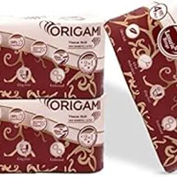 Origami 4 Ply Toilet Tissue Paper Roll - Pack of 6 (140 Pulls Per Roll, 840 Sheets)-picture-12