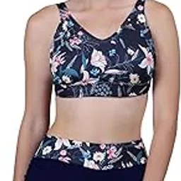 megaska 2 Piece Swimsuit with Bikini Top & High Waist Side Drawstring Boyshorts Swim Set Swimwear for Women-picture-21