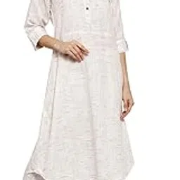 sayesha White Shirt Collar A-Line Cotton Kurti with Culotte-picture-50