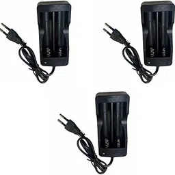 Robocraze 3.6/3.7V Dual 18650 Rechargeable Lithium Battery Charger(Pack of 3)-picture-24