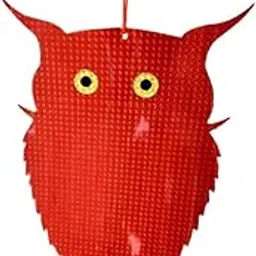 CosmoMart® Reflective Owl Decoy Birds Repellent Scarecrow Bird Deterrent with Bells-picture-30