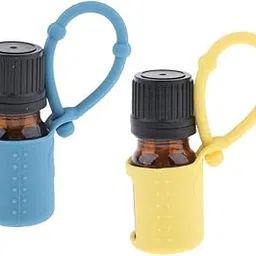 UJEAVETTE® 2X 5ml Empty Refillable Essential Oil Bottles Cases with Silicone Sleeve-picture-31