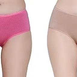 glamoras Women's/Girl’s Modal Fabric Mid Rise Full Coverage Polka Dot Hipster Panty, Size M to 3XL-picture-11