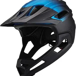 Enakshi® Full Face Bike Helmet Ventilation Comfortable Downhill PC EPS Bicycle Helmet Black Blue|Sporting Goods | Cycling | Helmets & Protective Gear | Helmets-picture-25