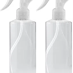 MADHYA 200 ML Empty Mist Trigger Plastic Spray Bottle (Pack of 2),Transparent Clear Empty Water Spray Bottles,Water Liquid Sprayer Set for Face, Hair, Garden, Sanitizer, Perfume, and More, Transparent-image-25