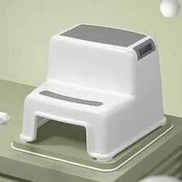 MAHVIW 2 Step Stool for Kids Toddler Stool for Toilet Potty Training Slip Bathroom Kitchen-image-50
