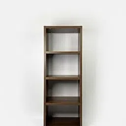 4 Tier Wooden Open Bookshelf for Home & Office | Multi-Purpose Storage Rack for Books, Decor & Files | Engineered Wood Shelf Unit | Walnut Finish | Space Saving Display Stand-picture-35