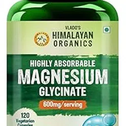 Vlado's Himalayan Organics Highly Absorbable Magnesium Glycinate | Support Overall Nerve And Muscle Health | Strong Bones For Men & Women - 120 Vegetable Capsules-image-17