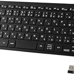 Buffalo BSKBW355BK Wireless Mini Keyboard Thin Portable USB Receiver Included Japanese Black-picture-56