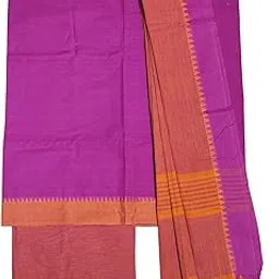 ivikta Mangalagiri Dress Materials for Women | Handloom Cotton Unstitched Suit Set-picture-29