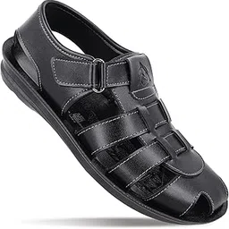 walkaroo Men's Fashion Sandal with Cushion Sole, Closed Toe, Woven Straps - WGR58052-picture-23