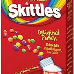 Skittless Original Punch Singles to Go Zero Sugar Drink Mix, Red, Low Calorie, Artificially Flavored, 6 Sticks, 0.55oz,15.5g, (Imported) image 1