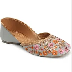 PRIYANSH Fashion Comfortable Flat Fancy Attractive Punjabi Jutti for Women and Girls-picture-13
