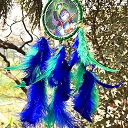 Rooh Dream Catcher ~Krishna Bansuri Car Hanging ~ Handmade Hangings for Positivity (Can be Used as Home Decor, Gift, Wall Hangings, Meditation Room, Yoga Temple, Wind Chime & Car Hanging)-image-89