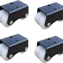 IMPODA 4 x Delrin Bearing Fix 30 mm 4 Nylon Castor Wheel (White, 500 kg Load Capacity)-picture-31