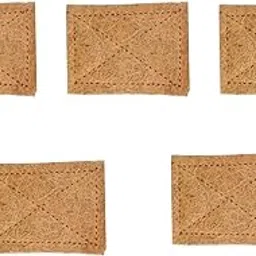 KURUPPATH GROUP Natural Coconut Coir Scrub Pads | Plastic Free | Multi-Purpose Scratch Free | Long-Lasting Stitched Coir Scrubber Dishwashing and Cleaning Pad| Pack of 5-picture-17