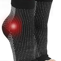 ecosync Unisex Cotton Orthopedic Neuropathy Socks For Men Women Outdoor Sport, Open Toe Foot Sleeves Compression Socks for Ankle Swelling, Achilles Tendon, Arch Support, Injury Recovery-picture-50