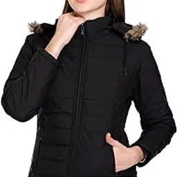 rare times Women’s Stylish Solid Full Sleeves Jacket | Winter Wear Quilted Jacket for Travelling | Regulaer Fit Puffer Jacket For Women-picture-14
