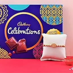 SFU E Com Cadbury Celebration Gift Box With Rakhi|Rakhi Chocolate For Brother|Rakhi With Cadbury Celebration Pack|Roli, Chawal, Chandan, Misri|03,114 Grams-picture-21