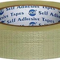 VCR Cross Filament Tape - 45 Meters in Length - 24mm / 1" Width - 1 Roll Per Pack - Strong tape for Packing Heavy Items, Durable in Nature, Used for Heavy Industrial Goods Packing.-picture-15